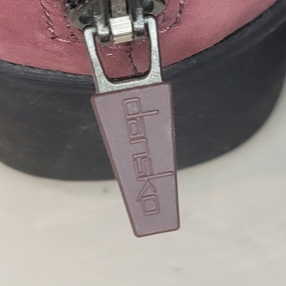 Dansko Lois Mary Jane Wedge Burgundy Wine  Women's Ankle Strap Shoes Size 8.5 - Picture 11 of 13